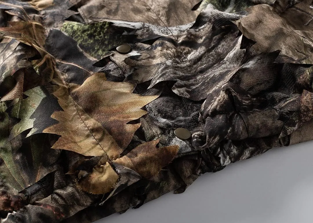 Leafy Suit - Hunting Gear Suit for Men, Camo Breathable Jacket, Hunting Accessories, Mossy Oak Country DNA Pattern