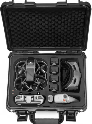 LEKUFEE Waterproof Case for DJI Avata Explorer Combo/DJI Avata Pro/DJI Avata Fly Smart Combo and Accessories (Carry Case Only) (Not for DJI AVATA 2), black, DJI Avata Waterproof Carry Case