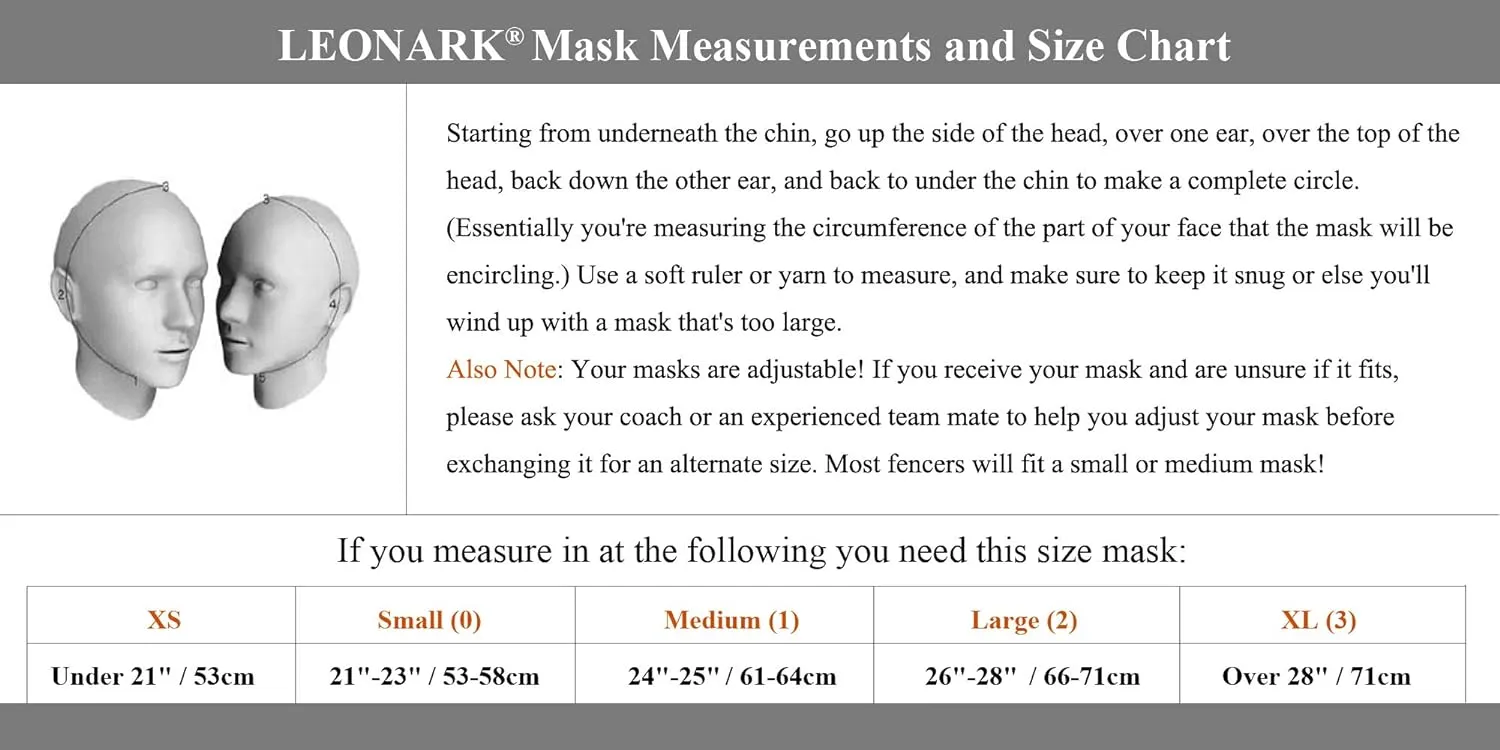 LEONARK Armoury Hema Helmet- Fencing Coach Mask - CE 350N Certified National Grade Masque - Fencing Protective Gear with Storage Bag