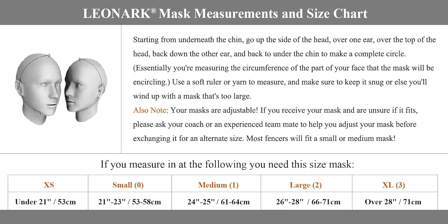 LEONARK Armoury Hema Helmet- Fencing Coach Mask - CE 350N Certified National Grade Masque - Fencing Protective Gear with Storage Bag