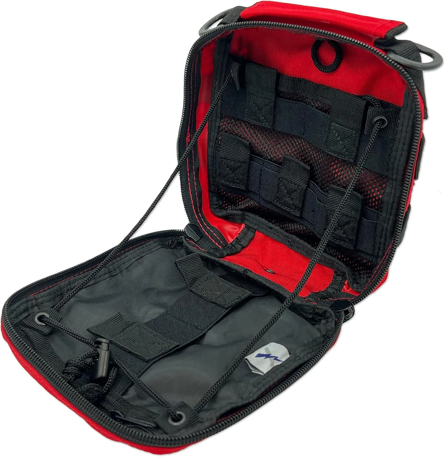 Lightning X Products Premium Nylon MOLLE Emergency Kit, Ideal for Tactical Medics, Military, Outdoor Enthusiasts (8" x 6.5" x 3")