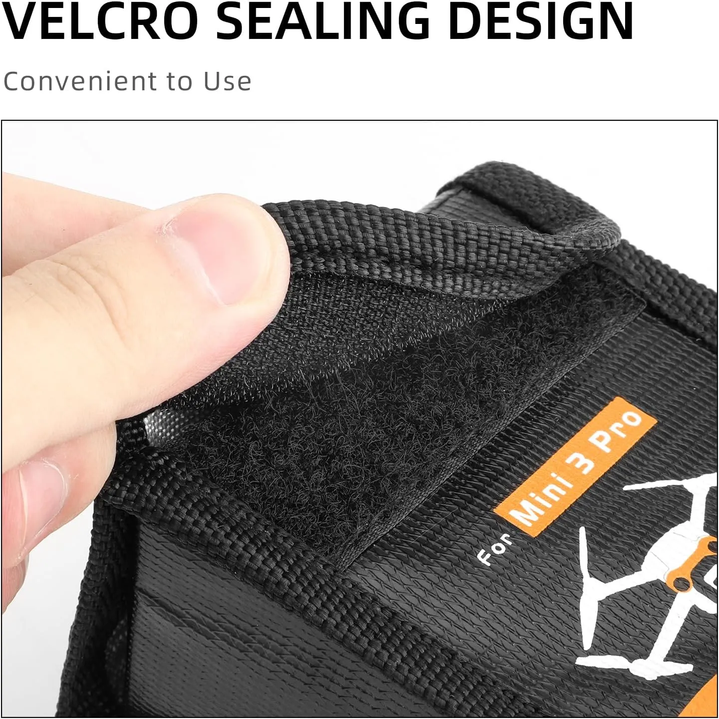 Lipo Battery Safe Bag Fireproof Safety Charging Storage Bag For DJI Mini 4 Pro/Mini 3 Pro Drone Accessories (Medium - for 2pcs batteries)