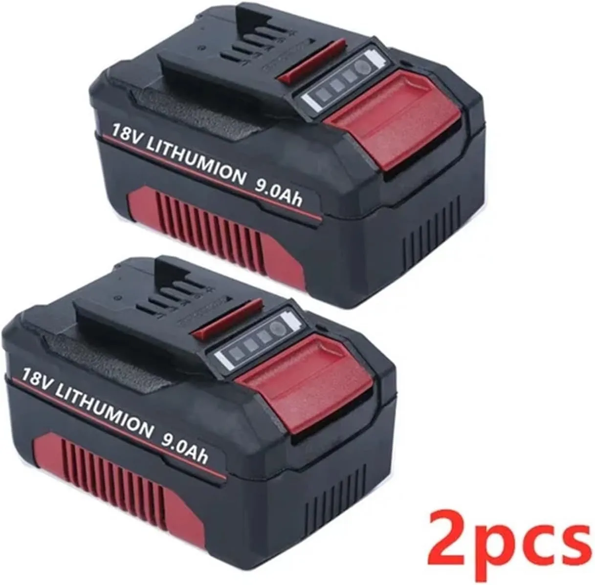 Lithium Battery 18V 9000mAh Lithium-ionen Akku 4511481，Compatible for Einhell，18-Volt Power X-ändern Cordless Power Tools, Ozito(2pcs)