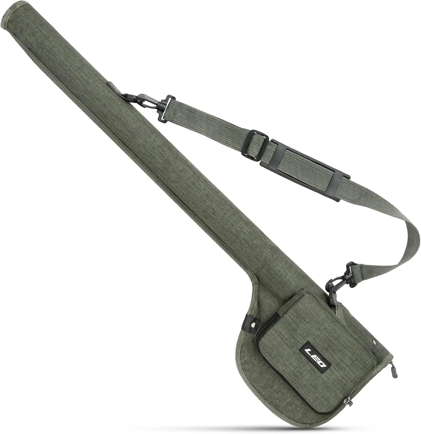 Lixada Fly Fishing Rod Case,Portable Fishing Tackle Bag,Canvas Fishing Pole Storage Bag Fly Rods Reels Durable Carry Case, ‎army Green, Canvas & Beach Tote Bag