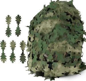 LOOGU Tactical Backpack Cover, Breathable Mesh Camo Camouflage Pack Cover Great for Tactical Military Gear Combat (Backpack Not Included)
