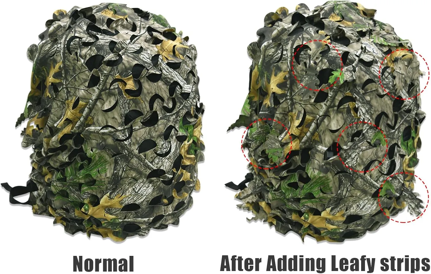 LOOGU Tactical Backpack Cover, Breathable Mesh Camo Camouflage Pack Cover Great for Tactical Military Gear Combat (Backpack Not Included)