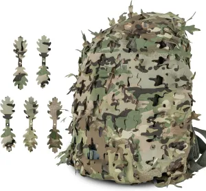 LOOGU Tactical Backpack Cover, Breathable Mesh Camo Camouflage Pack Cover Great for Tactical Military Gear Combat (Backpack Not Included)