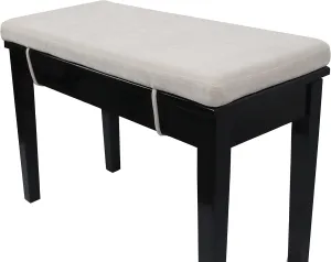 Loveboat Washable Bench Cushion, Non-Slip Bench Pad for Shoe Storage, Window, Piano, Dining 34"x14"x2" Milky White