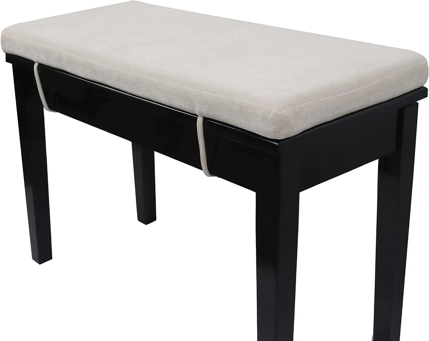 Loveboat Washable Bench Cushion, Non-Slip Bench Pad for Shoe Storage, Window, Piano, Dining 34"x14"x2" Milky White