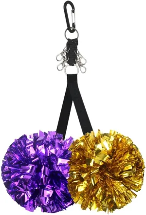 Lovecheer 2PCS Pom Pom Holder for Backpack Cheer Bow Holder Protect Cheer Poms Adjustable Holder Perfect Cheerleaders Sports Team Girl Gifts(No Pom Poms)