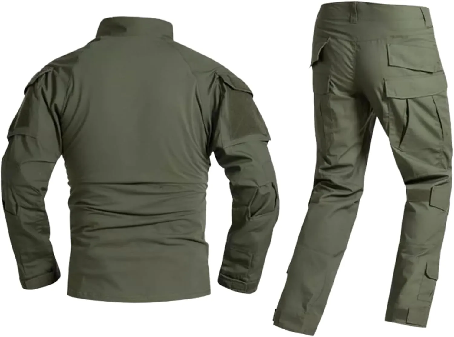M MCGUIRE GEAR FROG Tactical Uniform, Combat Shirt, and Pants, Detachable Knee & Elbow Pads, Airsoft Clothes, Paintball Gear