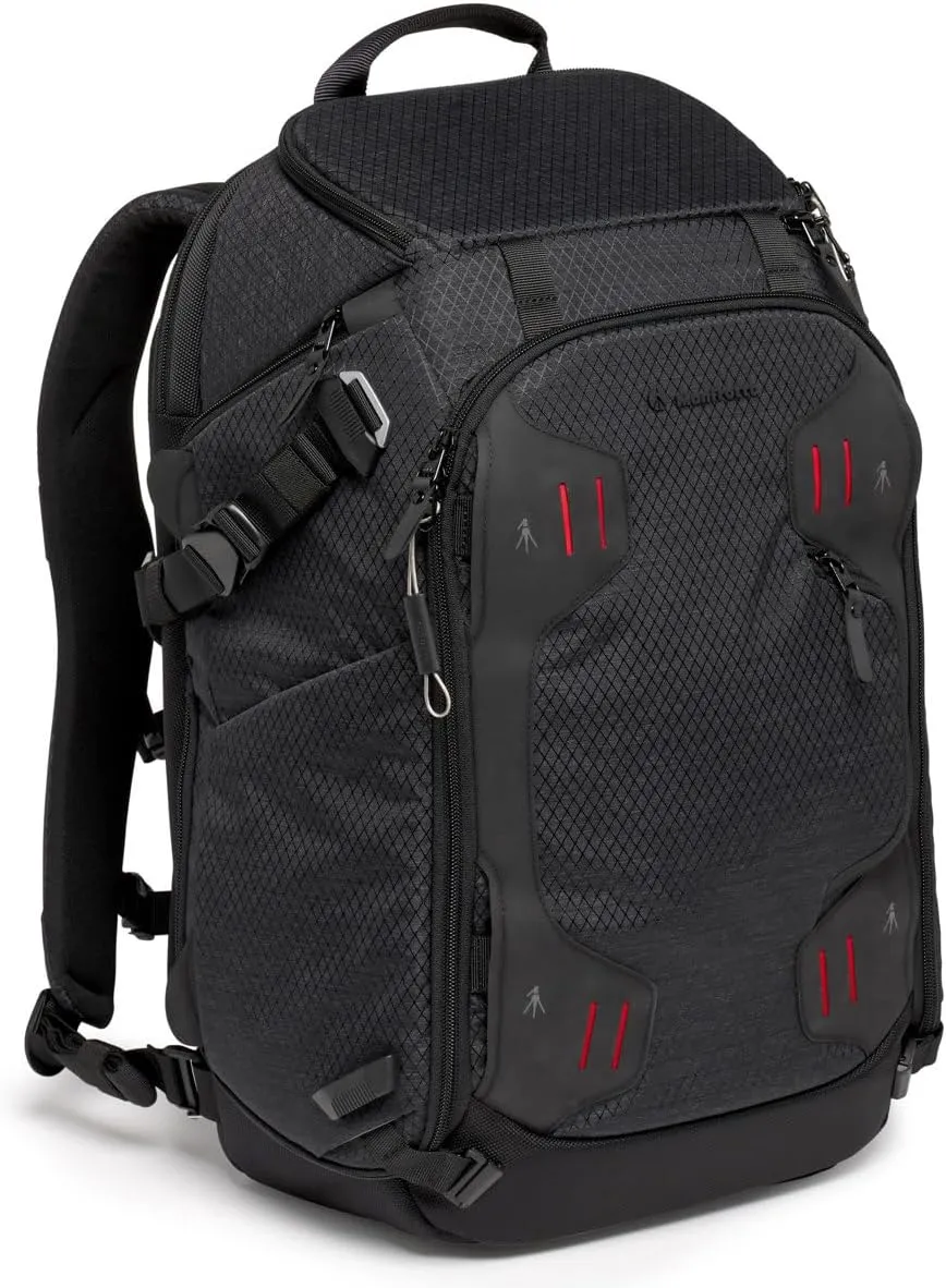 Manfrotto PRO Light Multiloader M, Professional Photographic Backpack for Cameras, 4 Access Points, Multiple Tripod Attachments, 3 Modes of Use, Interchangeable Dividers, Black