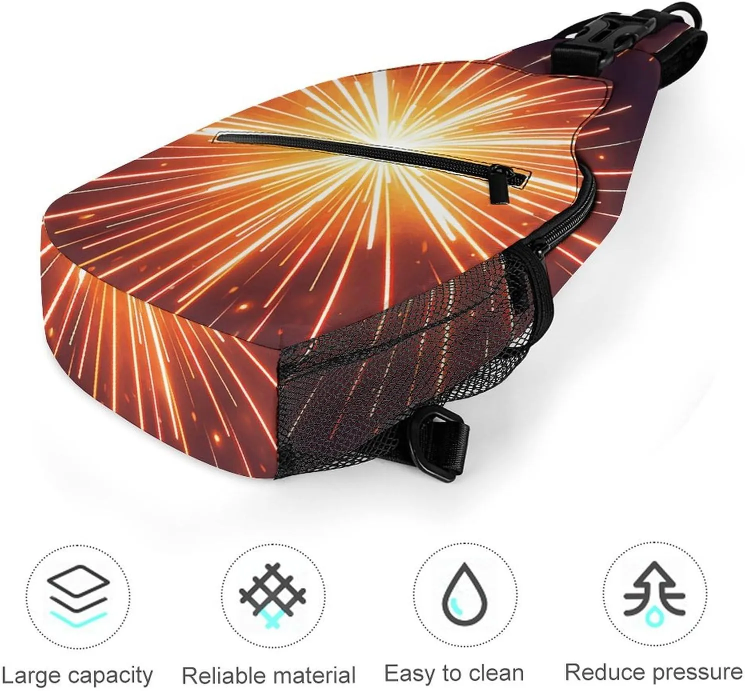 Maritime Sailboat Compass Crossbody Bag, Sling Bag, Sling Backpack, Belt Bags for Travel Outdoors Hiking