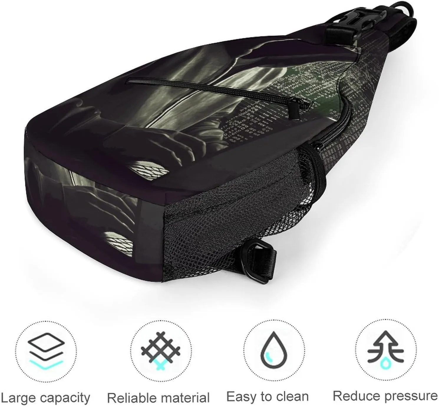 Maritime Sailboat Compass Crossbody Bag, Sling Bag, Sling Backpack, Belt Bags for Travel Outdoors Hiking