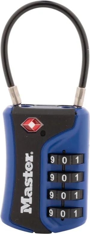 Master Lock 4697D Set Your Own Combination TSA Approved Luggage Lock, 1 Pack, Colors may vary