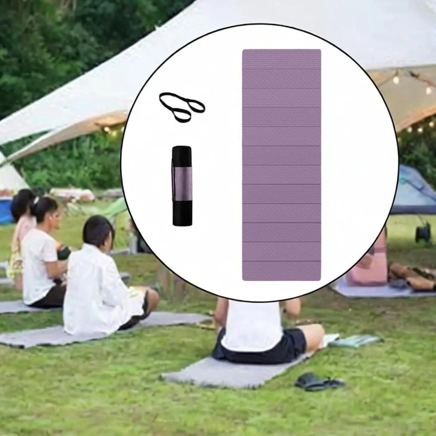 Mat Camping Mat Folding with Carry Bag Camping Sleeping Pad Exercise Pad for Training Hiking Backpacking Indoor