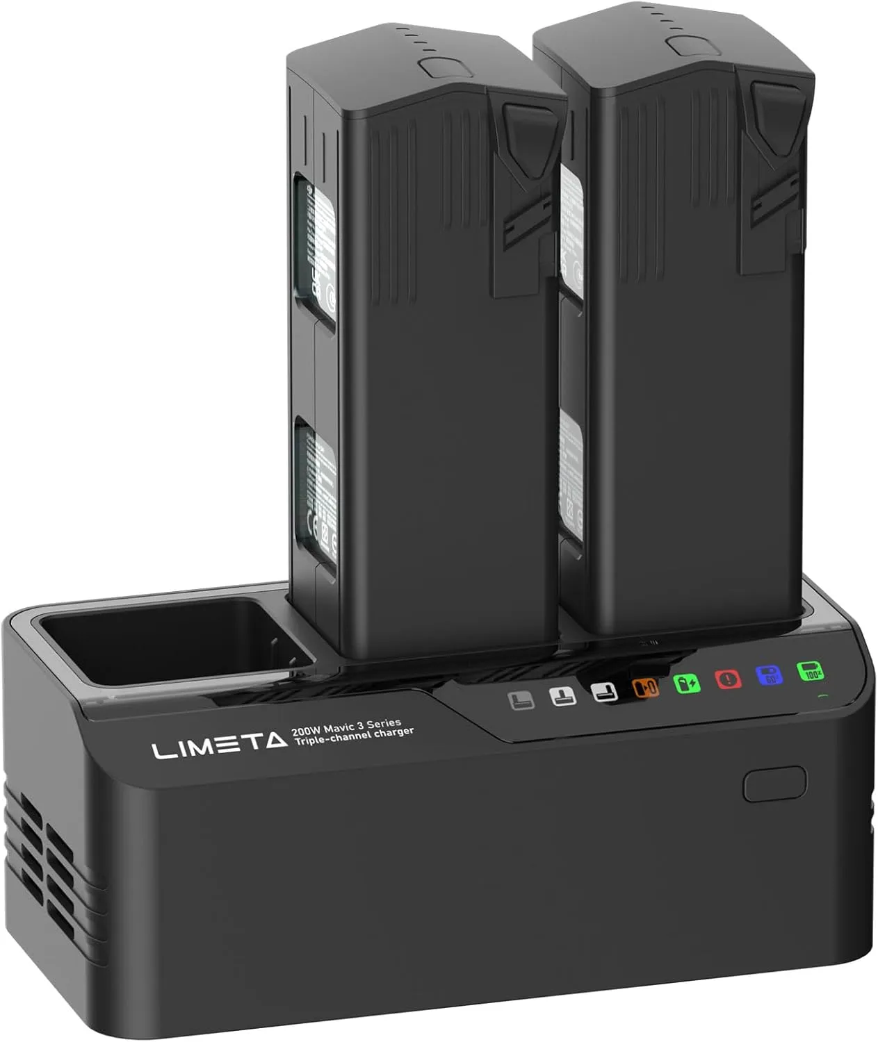 MC336 Mavic 3 Pro and Other Series -200W Intelligent DJI Battery Charger Three-Channel Parallel Fast USB Charging Hub for DJI RC Pro Plus/RC Pro/Classic Remote Controller