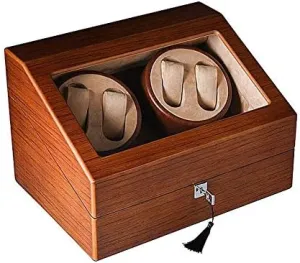 Mechanical Watch Shaker Automatic Watch Winder Box Mechanical Watches Storage Display Case Quiet Motor 5 Rotation Modes with Lock Efficency