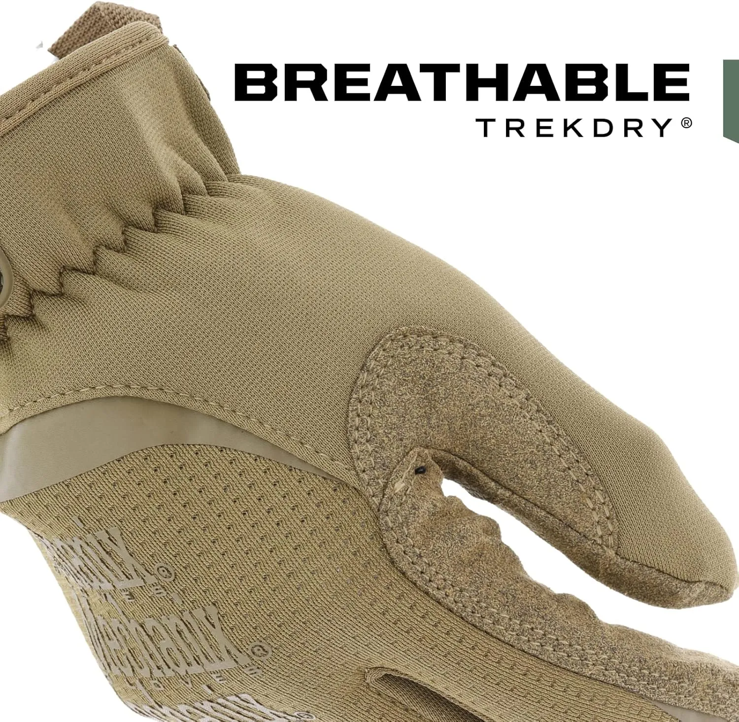 Mechanix Wear: FastFit Tactical Gloves with Elastic Cuff for Secure Fit, Work Gloves with Flexible Grip for Multi-Purpose Use, Durable Touchscreen Capable Safety Gloves for Men (Brown, Large)