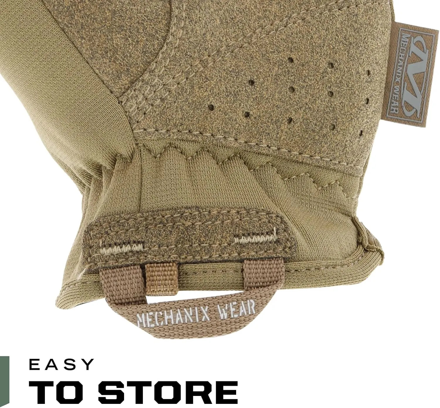 Mechanix Wear: FastFit Tactical Gloves with Elastic Cuff for Secure Fit, Work Gloves with Flexible Grip for Multi-Purpose Use, Durable Touchscreen Capable Safety Gloves for Men (Brown, Large)