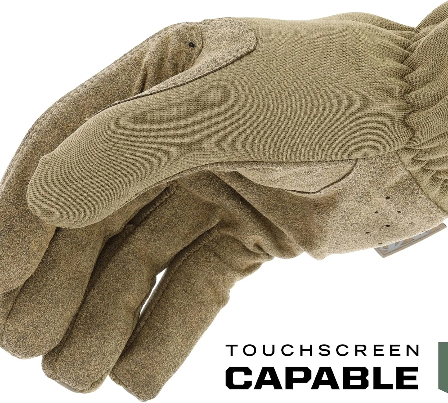 Mechanix Wear: FastFit Tactical Gloves with Elastic Cuff for Secure Fit, Work Gloves with Flexible Grip for Multi-Purpose Use, Durable Touchscreen Capable Safety Gloves for Men (Brown, Large)