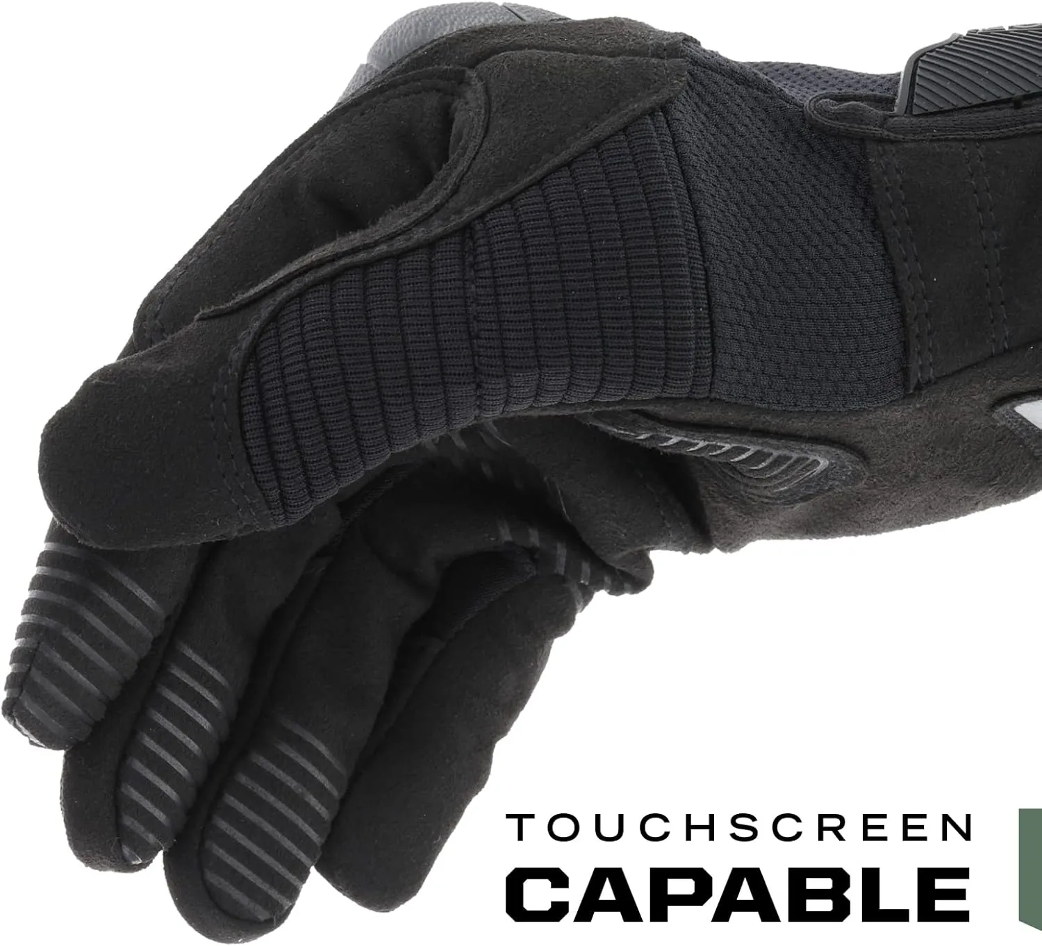 Mechanix Wear: M-Pact 3 Tactical Work Gloves, Touchscreen Capability, Synthetic Leather Gloves, Finger Reinforcement and Impact Protection, Work Gloves for Men (Black, Medium)