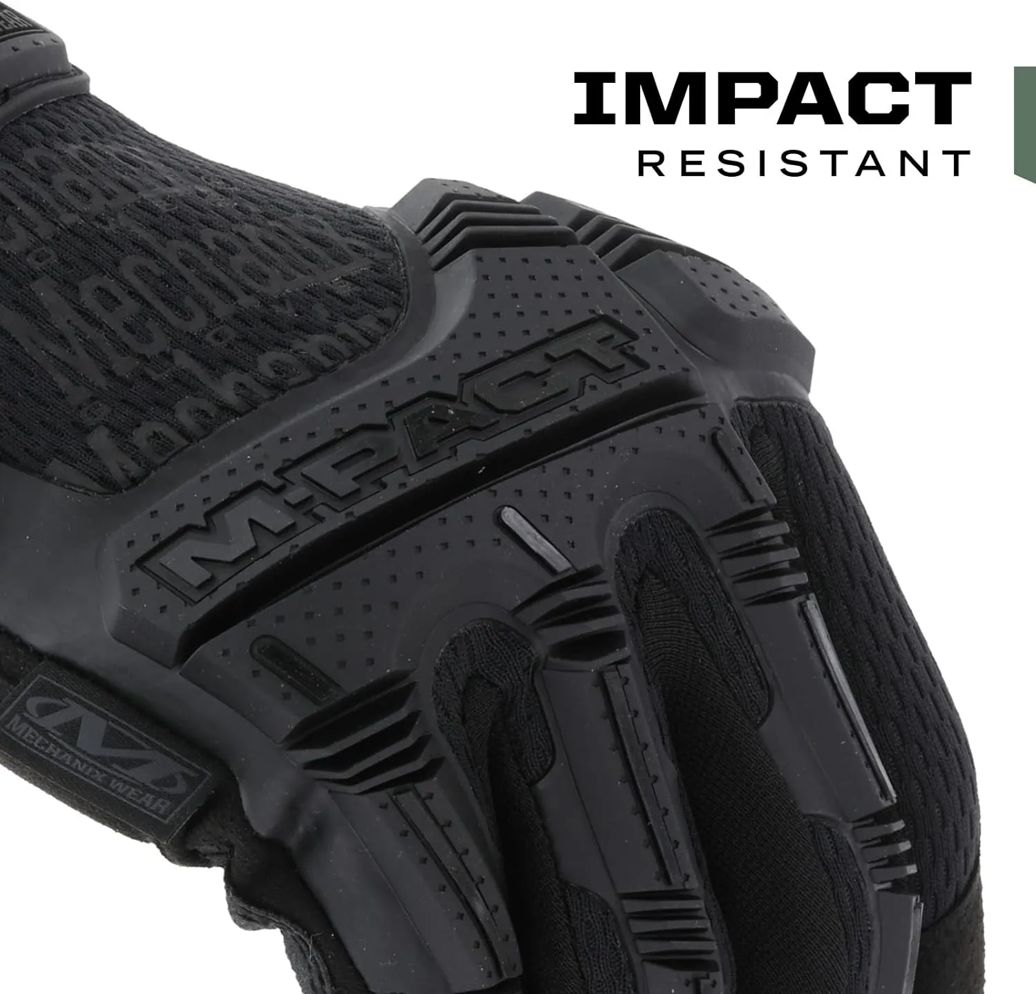 Mechanix Wear: M-Pact Covert Tactical Gloves with Secure Fit, Touchscreen Capable Safety Gloves for Men, Work Gloves with Impact Protection and Vibration Absorption (Black, Large)