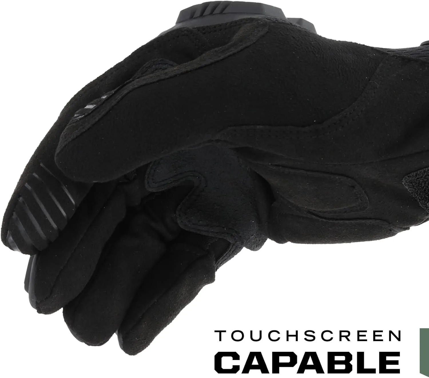 Mechanix Wear: M-Pact Covert Tactical Gloves with Secure Fit, Touchscreen Capable Safety Gloves for Men, Work Gloves with Impact Protection and Vibration Absorption (Black, Large)
