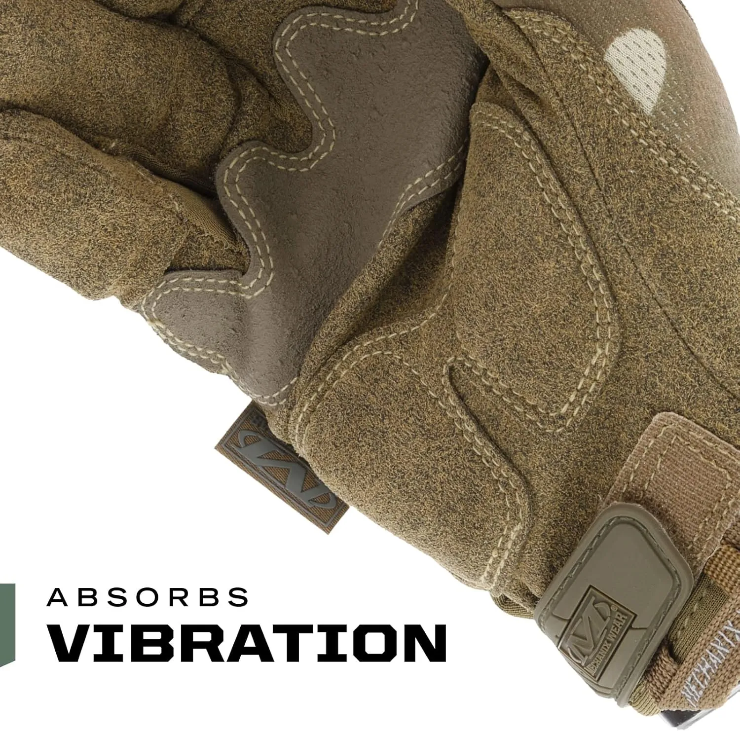 Mechanix Wear: M-Pact Tactical Gloves with Secure Fit, Touchscreen Capable Safety Gloves for Men, Work Gloves with Impact Protection and Vibration Absorption (Camouflage - MultiCam, Large)