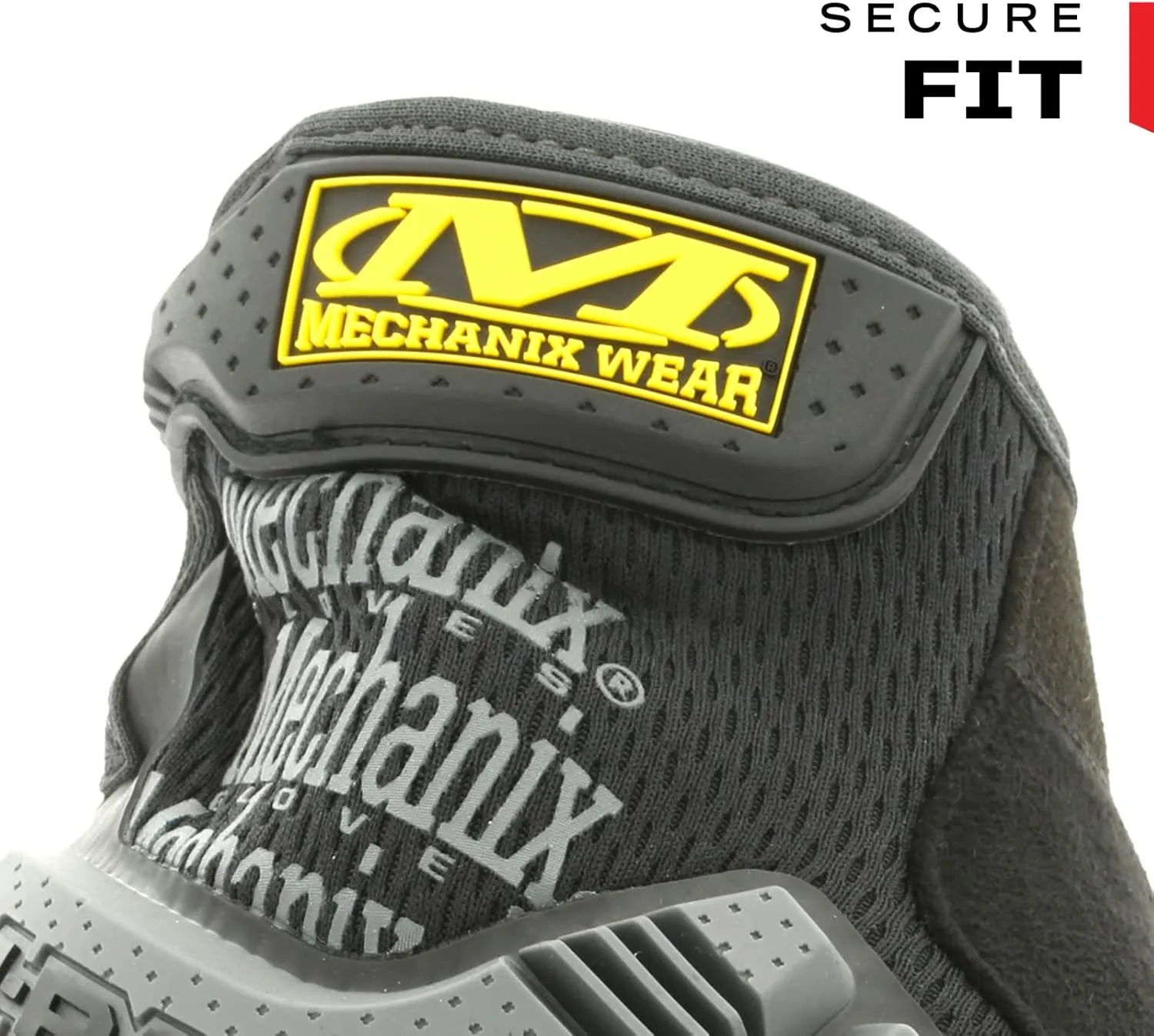 Mechanix Wear: M-Pact Work Gloves with Secure Fit, Work Gloves with Impact Protection and Vibration Absorption, Safety Gloves for Men (Black/Grey, Large)