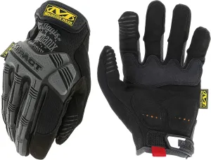Mechanix Wear: M-Pact Work Gloves with Secure Fit, Work Gloves with Impact Protection and Vibration Absorption, Safety Gloves for Men (Black/Grey, Large)