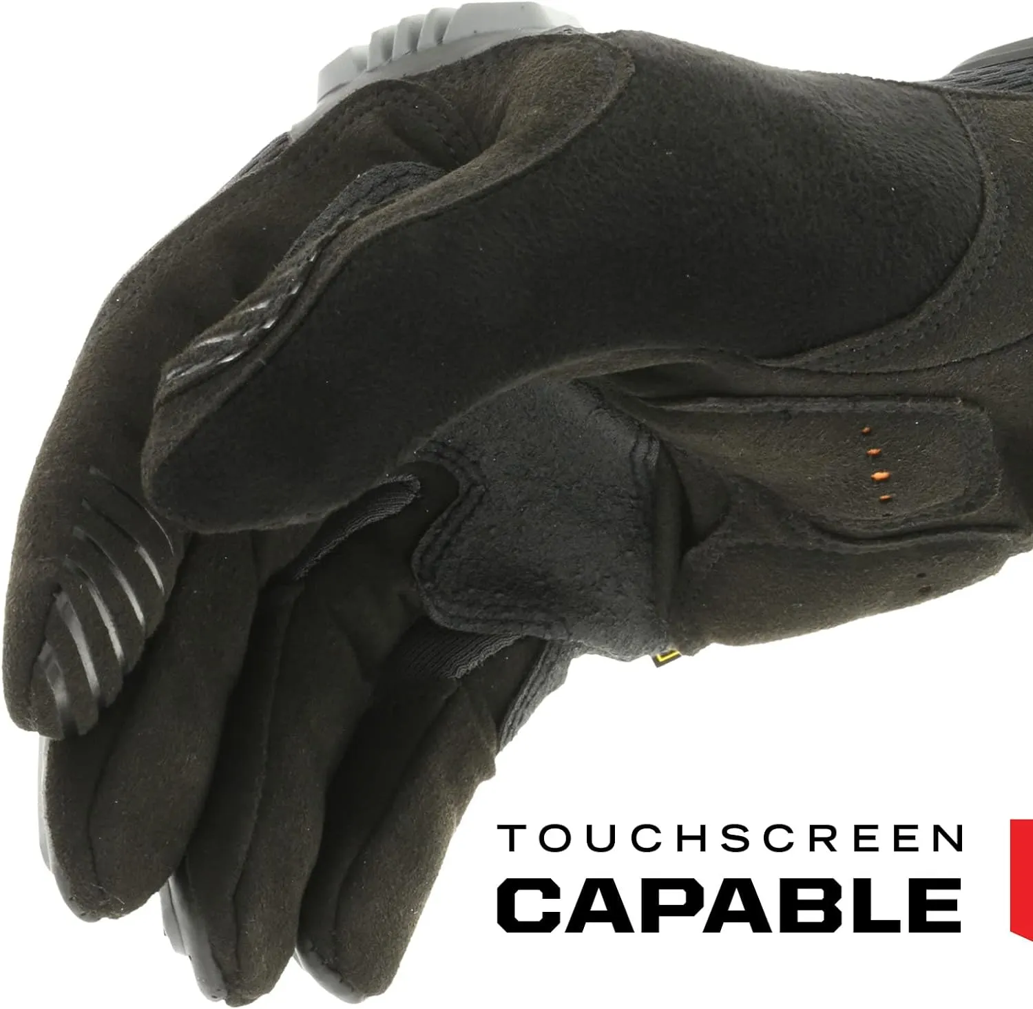 Mechanix Wear: M-Pact Work Gloves with Secure Fit, Work Gloves with Impact Protection and Vibration Absorption, Safety Gloves for Men (Black/Grey, Large)