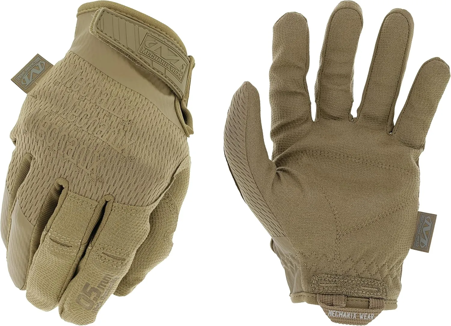 Mechanix Wear: Tactical Specialty 0.5mm High-Dexterity Work Gloves with Secure Fit and Precision Feel, Tactical Gloves for Airsoft, Paintball, Utility Use, Gloves for Men (Brown, Large)
