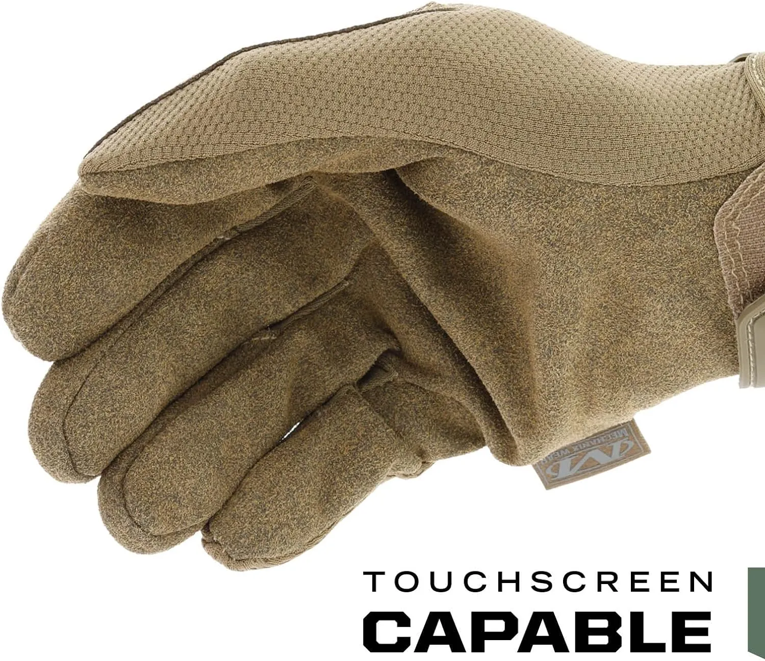 Mechanix Wear: The Original Tactical Work Gloves with Secure Fit, Flexible Grip for Multi-Purpose Use, Durable Touchscreen Safety Gloves for Men (Brown, Large)
