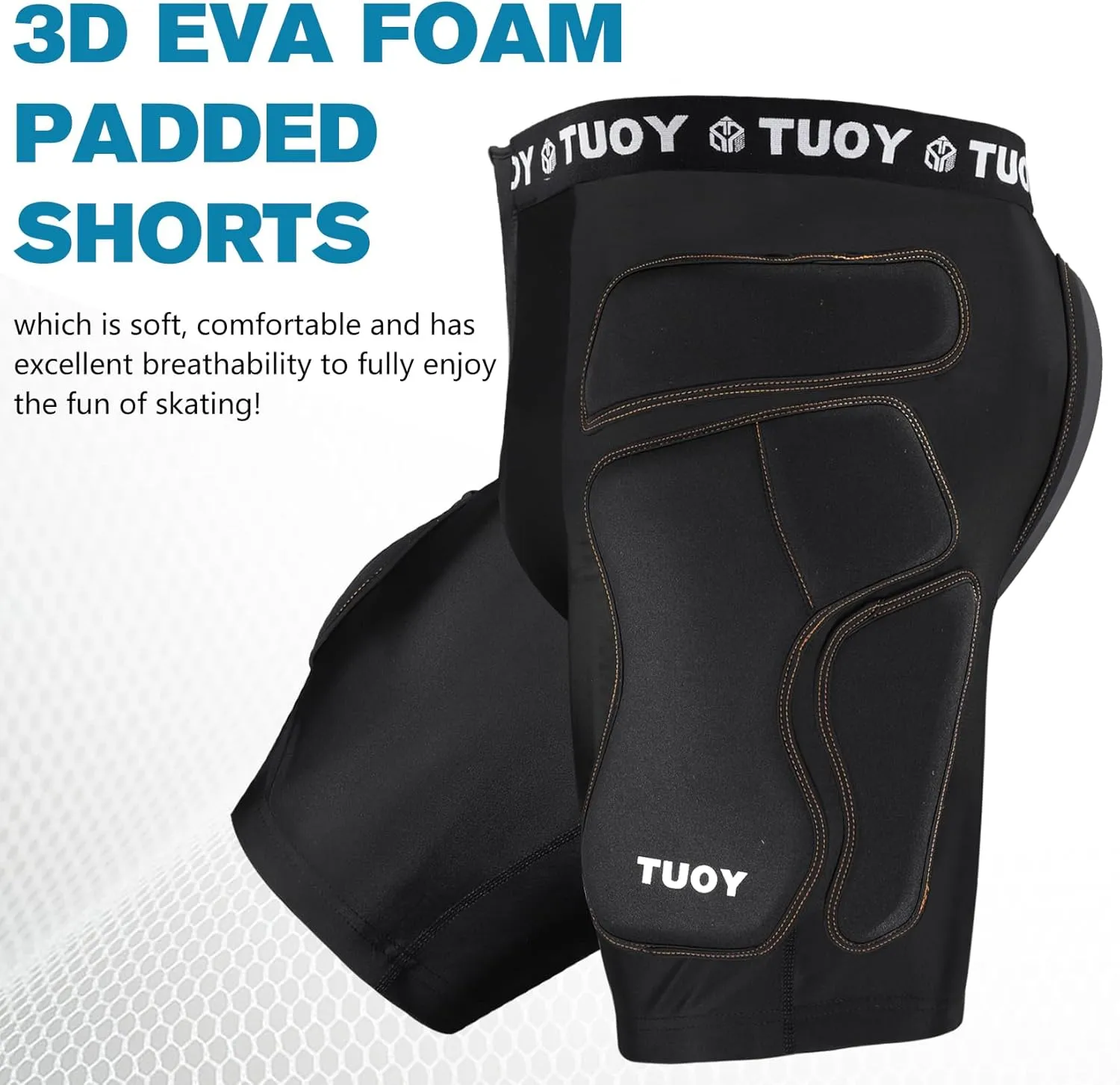 Men 6 Pads Football Compression Girdle Hip Tail Thigh Protector Protective Padding Padded Shorts for Baseball