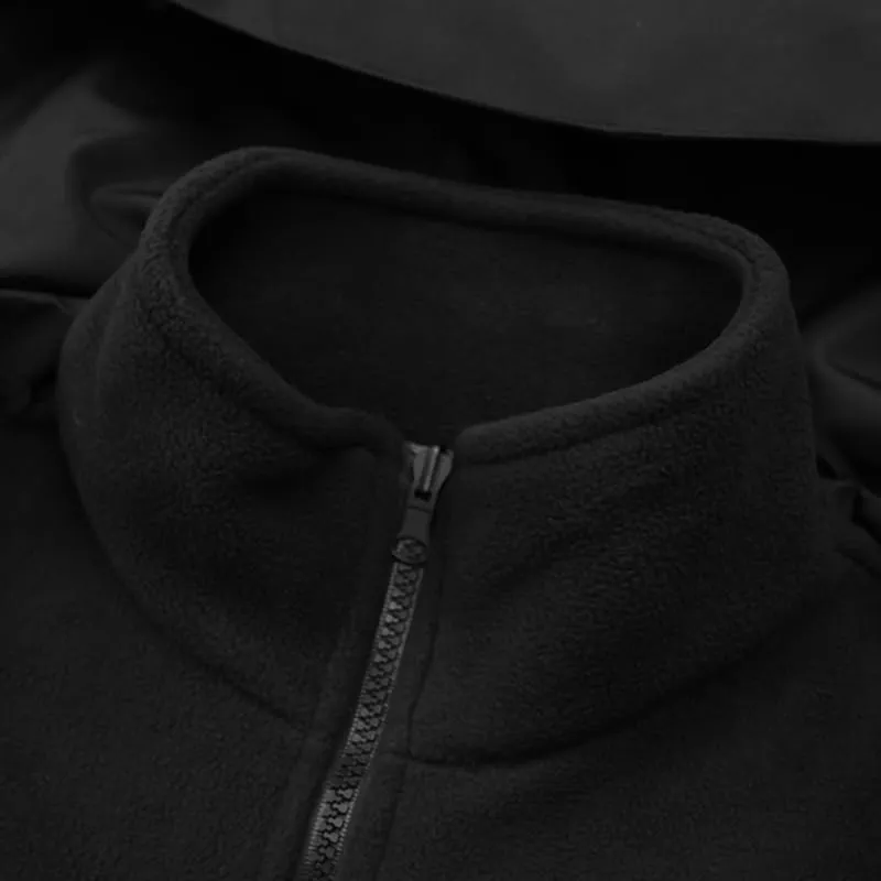 Men's 3-in-1 Ski Jacket Windproof Coat Wool Lining Thermal Insulation Mountaineering Suit