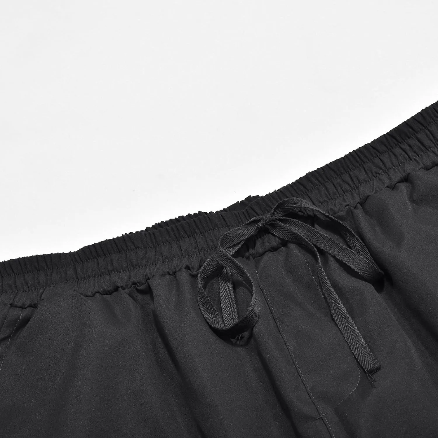 Men's Athletic Sweatpants Pocket Solid Color Pants Men's Overalls Drawstring Pants Jogger Running Straight Leg Pants