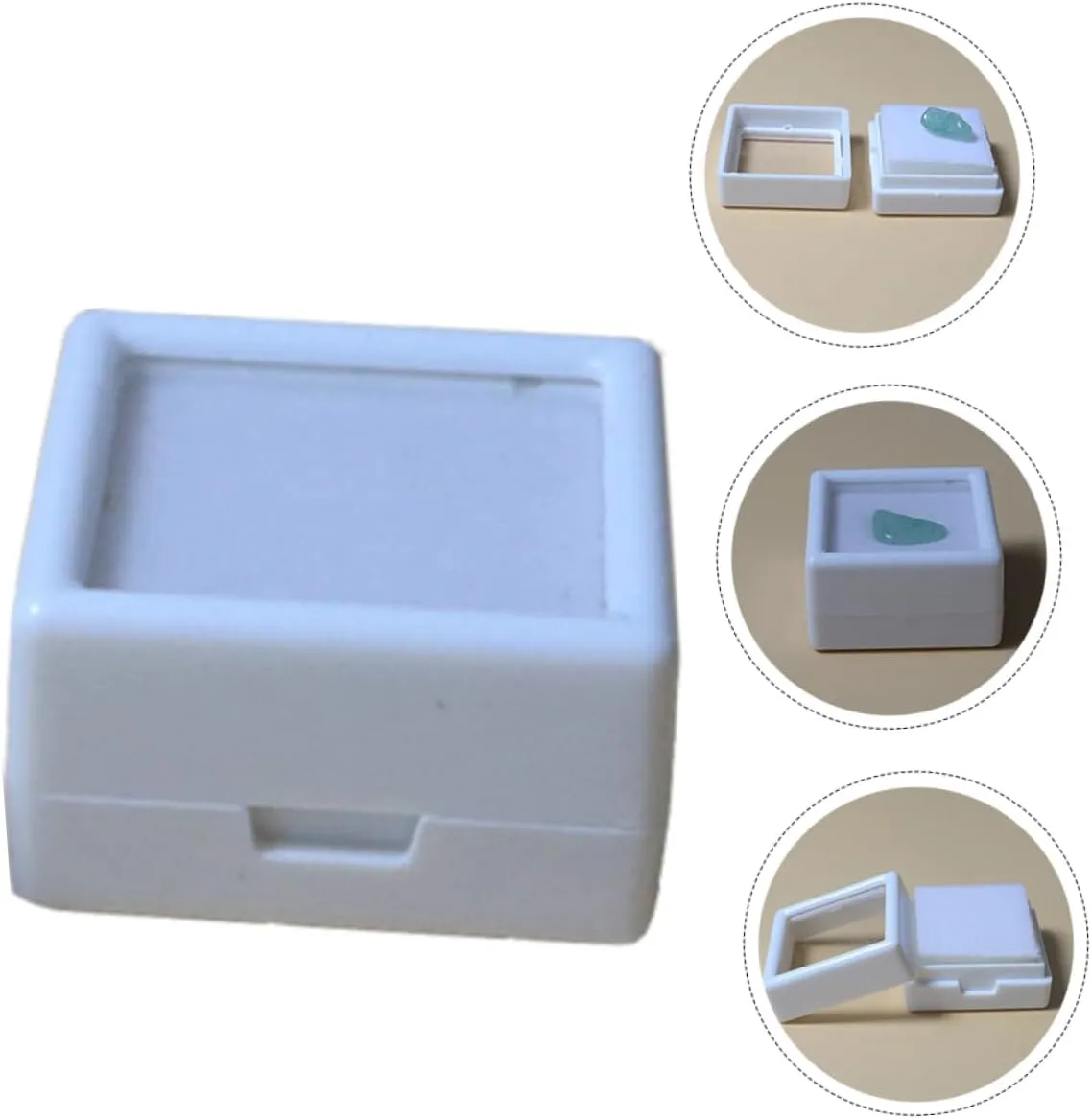 Mens Jewellery Box 5pcs Boxes Jewelry Box Jewelry Necklace Organizer Rock Display Case Loose Gem Holder Plastic White Watch Gift Box
