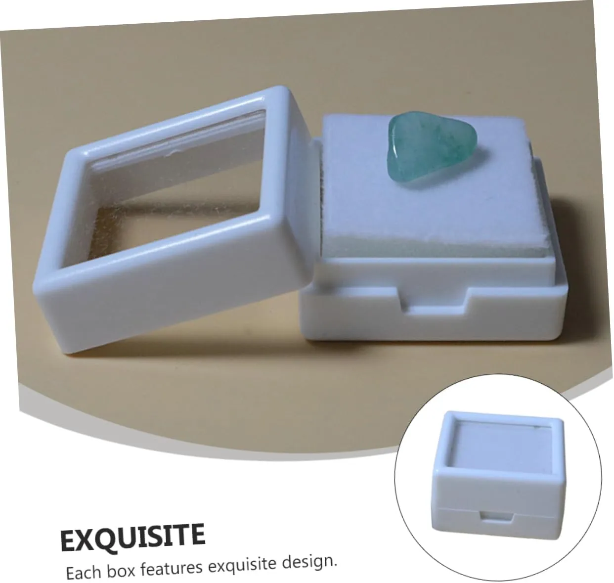 Mens Jewellery Box 5pcs Boxes Jewelry Box Jewelry Necklace Organizer Rock Display Case Loose Gem Holder Plastic White Watch Gift Box