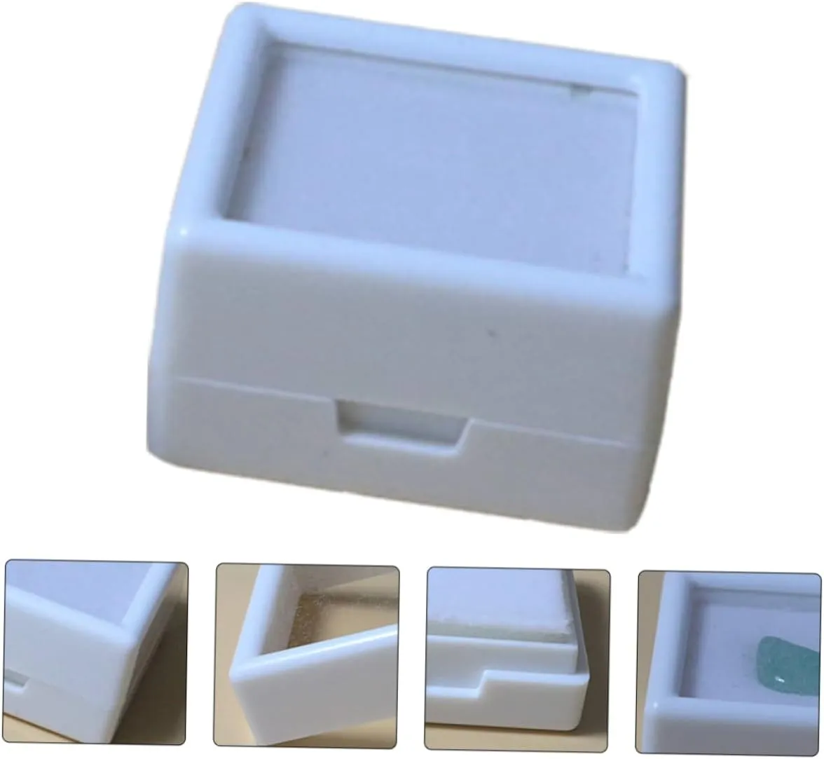 Mens Jewellery Box 5pcs Boxes Jewelry Box Jewelry Necklace Organizer Rock Display Case Loose Gem Holder Plastic White Watch Gift Box
