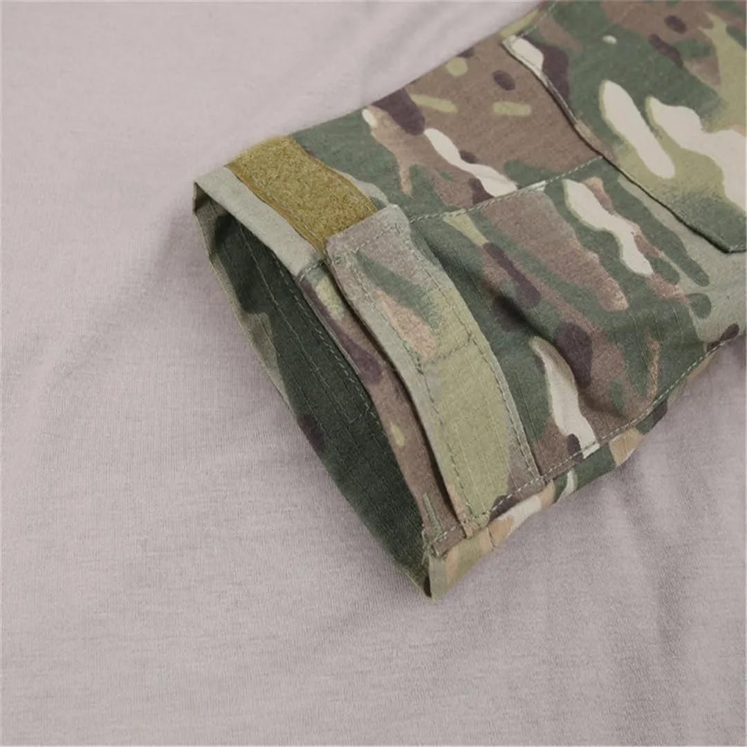 Men's Military Tactical Shirt and Pants Airsoft Paintball Hunting Combat Uniform Army Camo