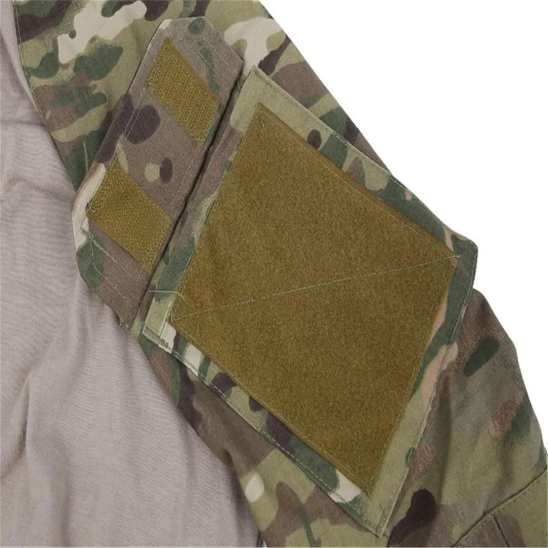 Men's Military Tactical Shirt and Pants Airsoft Paintball Hunting Combat Uniform Army Camo
