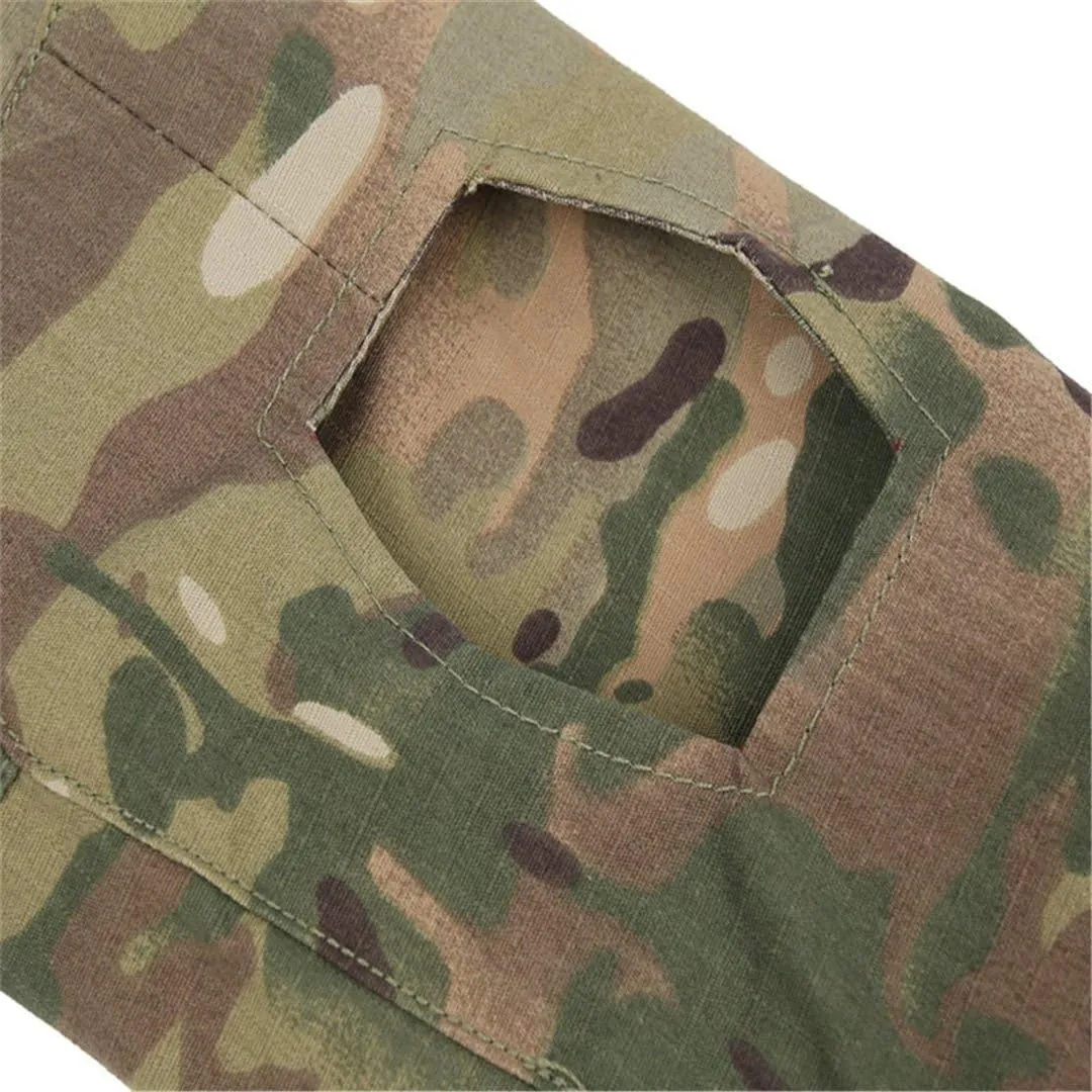 Men's Military Tactical Shirt and Pants Airsoft Paintball Hunting Combat Uniform Army Camo