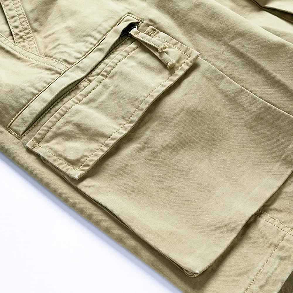 Men's Regular Fit Tactical Cargo Shorts - Summer Cotton Casual Shorts with Zipper Pockets