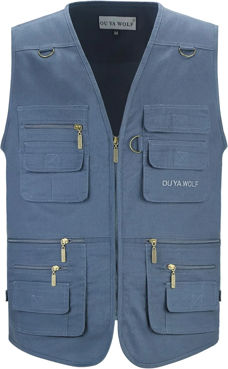 Men's Utility Work Hunting Travel Fishing Multi-Pockets Outdoor Vests