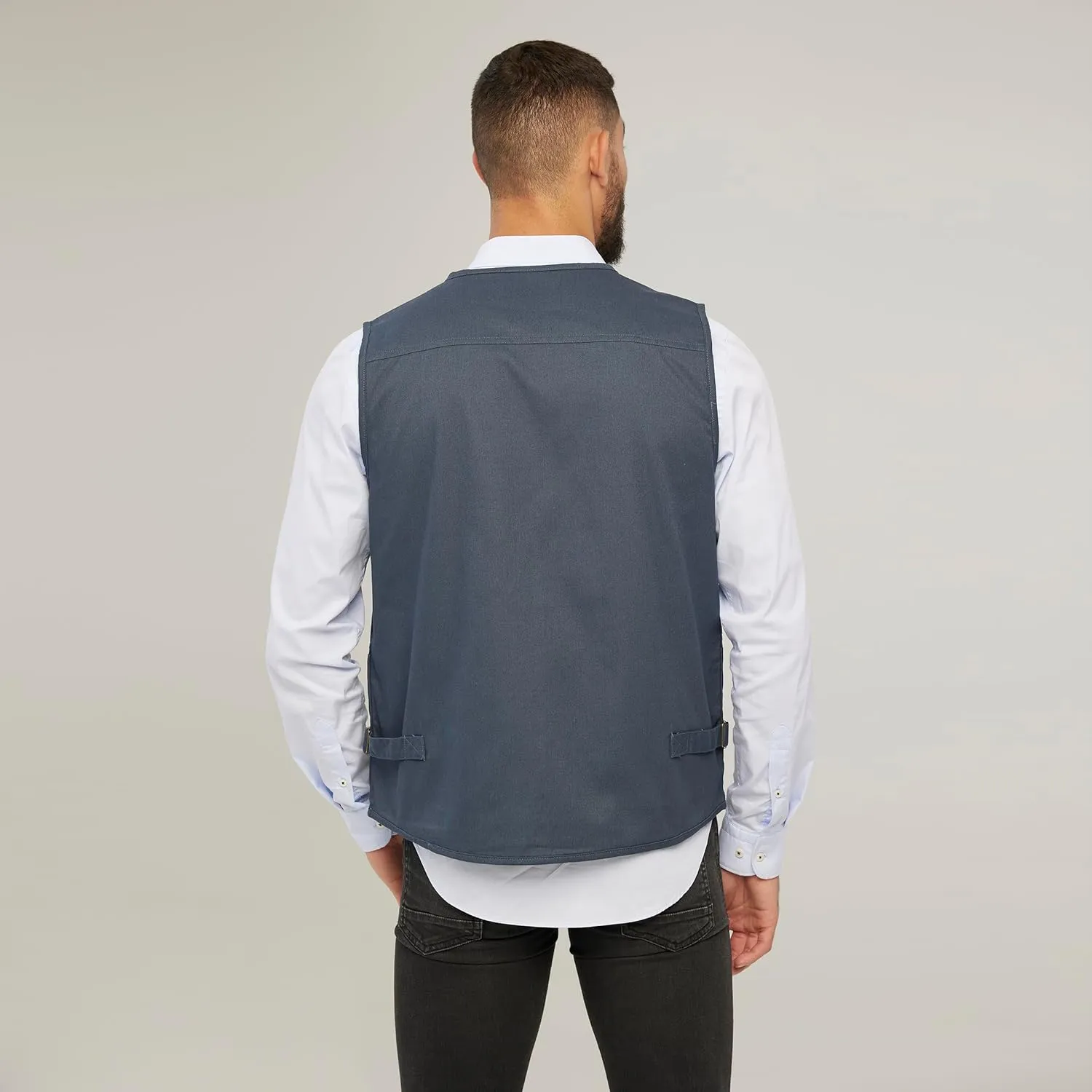 Men's Utility Work Hunting Travel Fishing Multi-Pockets Outdoor Vests