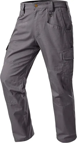 Mens Work Pants Cargo Tactical Construction for Men Ripstop Water Resistant Outdoor Hiking Military Army with Pockets