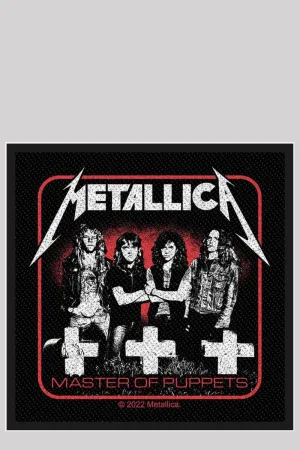 Metallica Woven Patch: Master Of Puppets Band Sew-On Badge