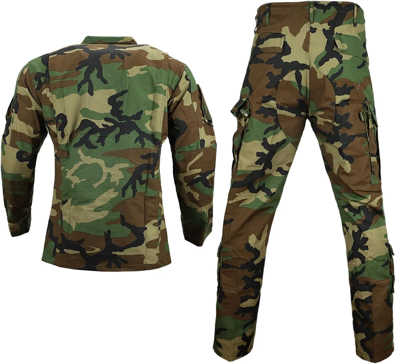 MGFLASHFORCE Army Uniform for Men Camo Military Suit OutFit BDU Jacket and Pants