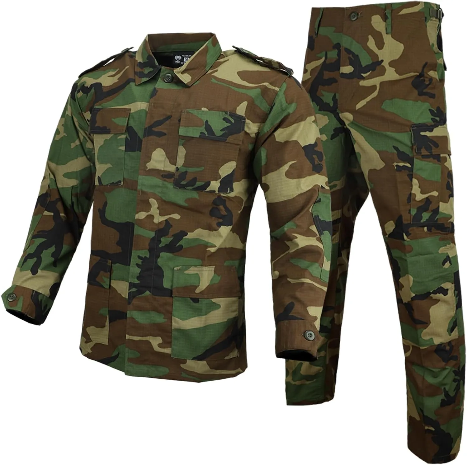 MGFLASHFORCE Army Uniform for Men Camo Military Suit OutFit BDU Jacket and Pants